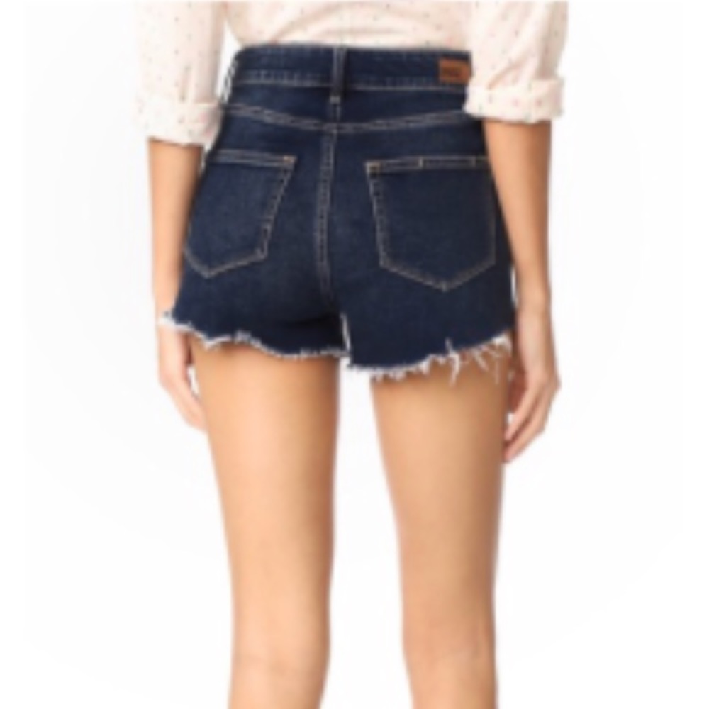 Paige dark denim shorts high rise size 26